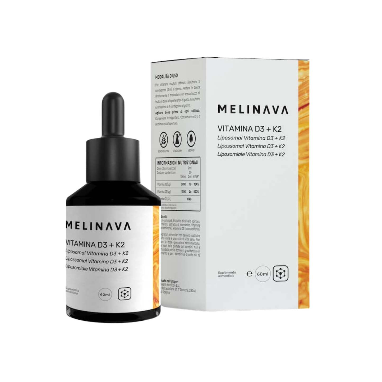 Vitamina D3+K2 Liposomal